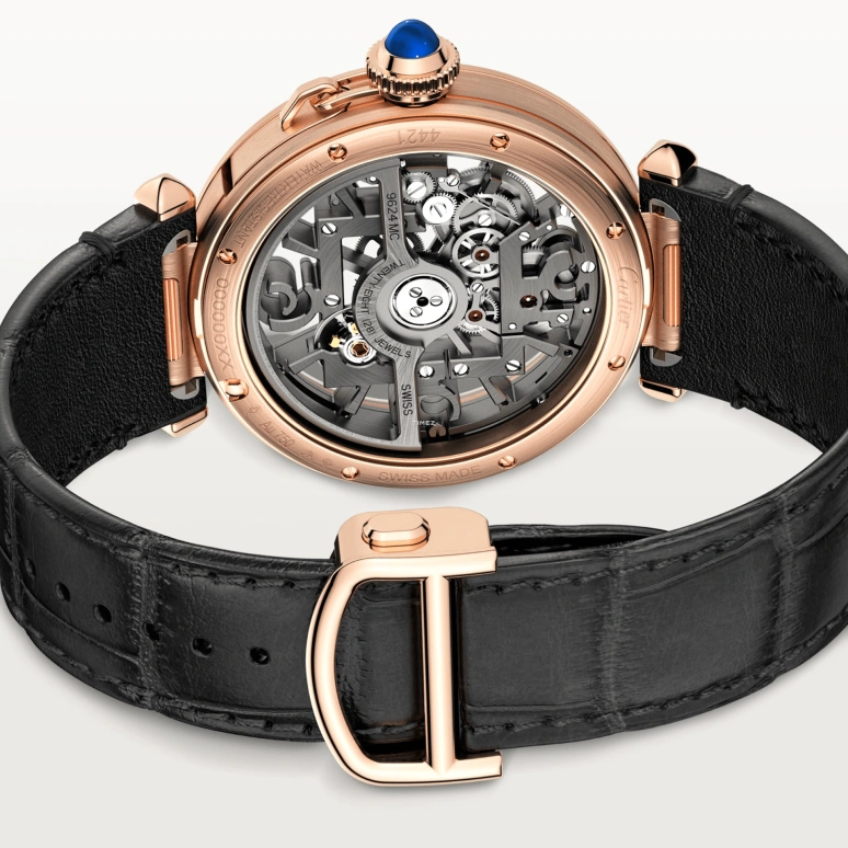 Cartier,Pasha de Cartier 41mm,41mm,Rose Gold,Grey,Automatic,48hours,In-house Caliber,WHPA0018