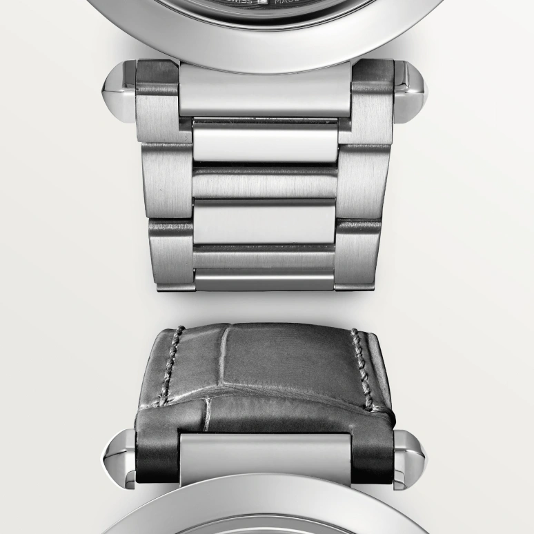 Cartier,Pasha de Cartier 41mm,41mm,Stainless Steel,Grey,Automatic,Day,42hours,WSPA0026