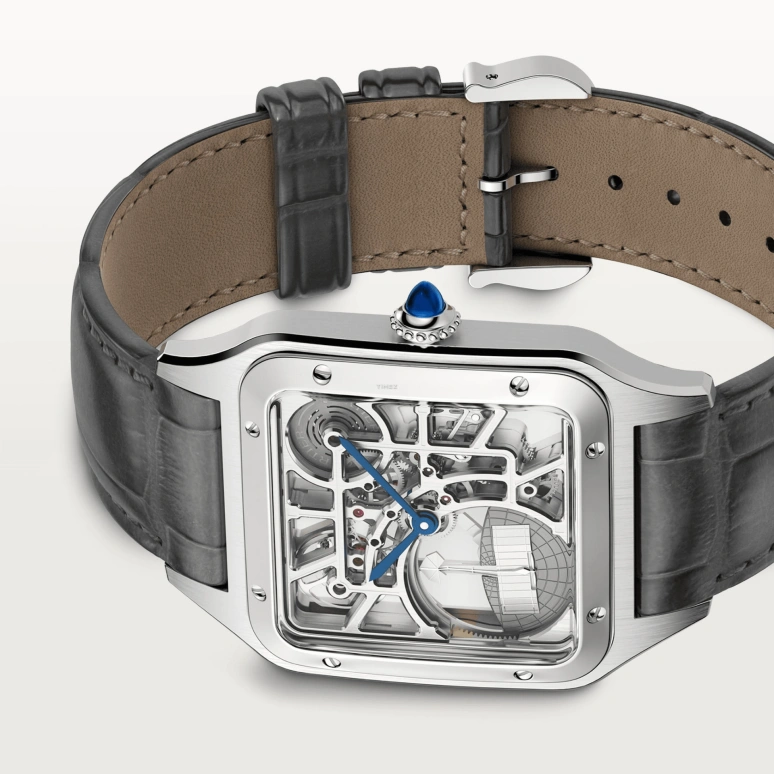 Cartier,Santos de Cartier 31x43.50mm,31x43.50mm,Stainless Steel,Silver,Automatic,44hours,In-house Caliber,WHSA0032