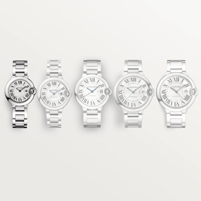 Cartier,Ballon Bleu de Cartier 28mm,28mm,Stainless Steel,Silver,Quartz,Sapphire,Crystal Glass,Round,WSBB0073