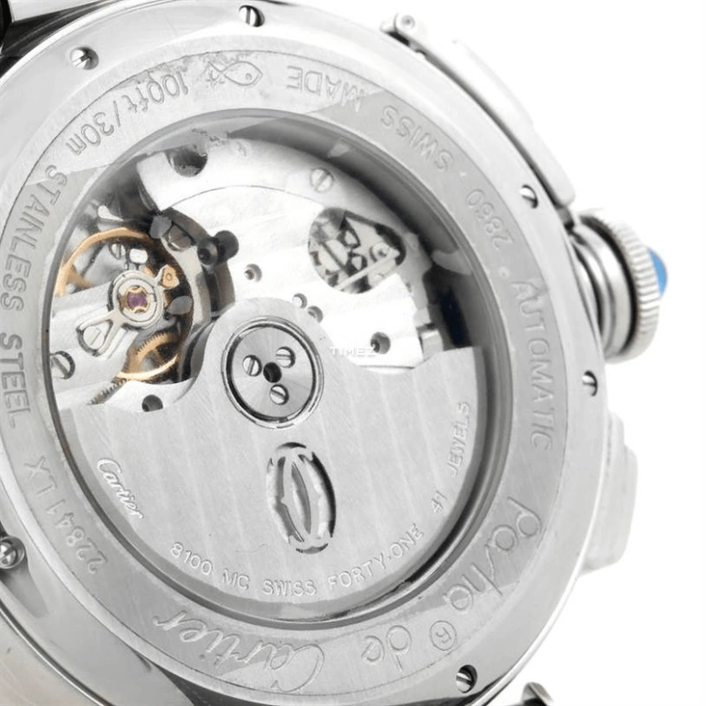Cartier,Pasha de Cartier 42mm,42mm,Stainless Steel,Silver,Quartz,Chronograph,Day,W3108555