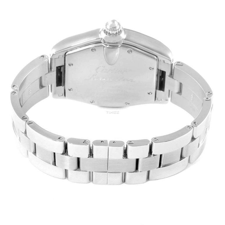 Cartier,Drive de Cartier 44x37mm,44x37mm,Stainless Steel,Black,Silver,Handwound,Day,Sapphire,Crystal Glass,W62001V3