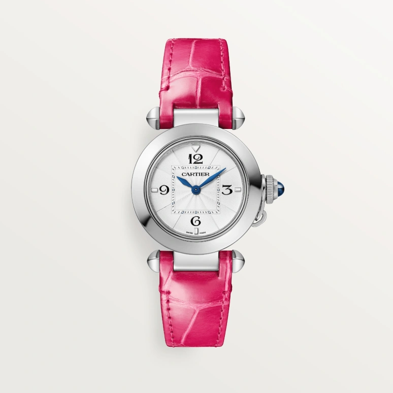 Cartier,Pasha de Cartier 30mm,30mm,Stainless Steel,Silver,Quartz,Sapphire,Crystal Glass,Round,WSPA0021