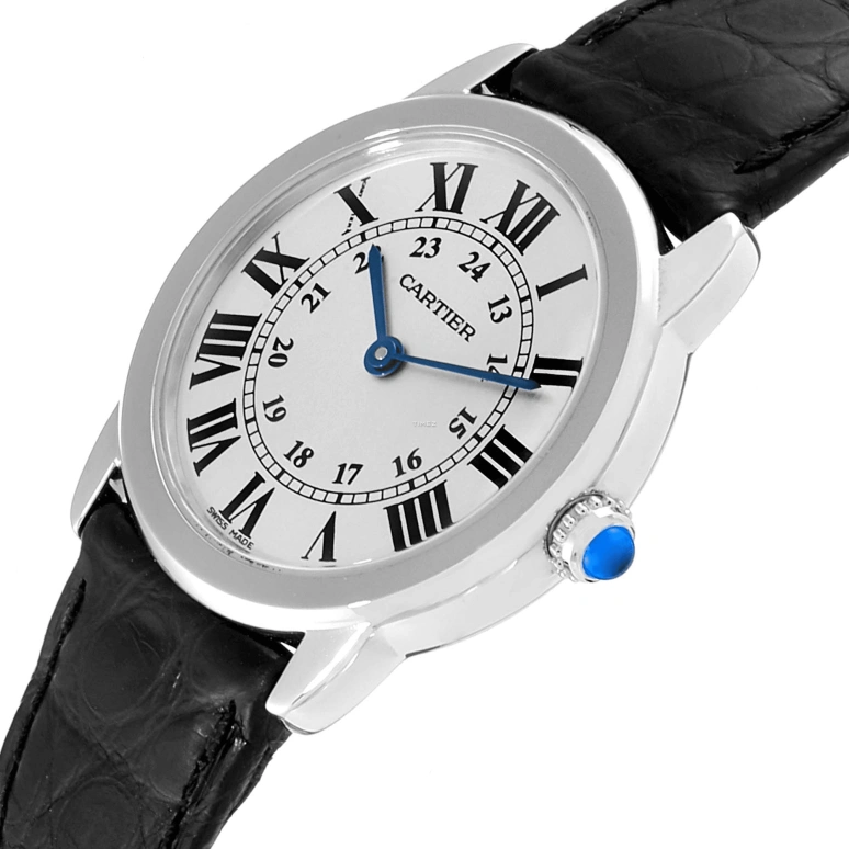 Cartier,Ronde de Cartier 29.50mm,29.50mm,Stainless Steel,Silver,Quartz,In-house Caliber,Sapphire,Crystal Glass,W6700155