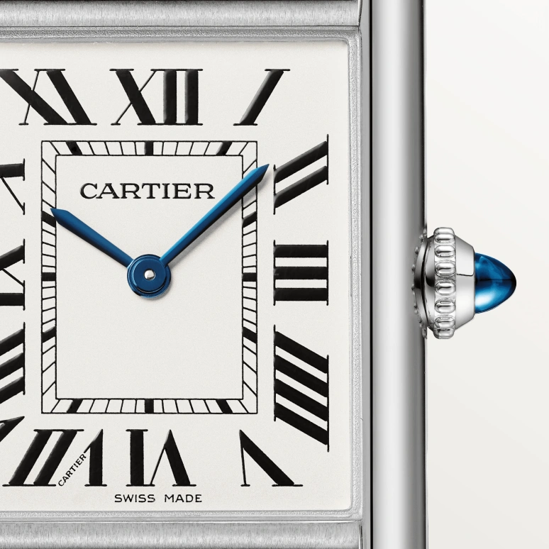 Cartier,Tank 33.70x25.50mm,33.70x25.50mm,Stainless Steel,Silver,Quartz,Sapphire,Crystal Glass,Square,WSTA0041