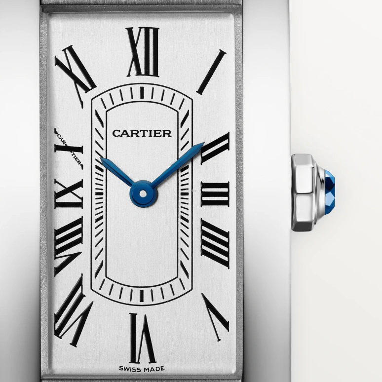 Cartier,Tank 35.40x19.40mm,35.40x19.40mm,Stainless Steel,Silver,Quartz,Sapphire,Crystal Glass,Rectangular,WSTA0117