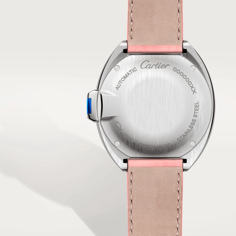Cartier,Clé de Cartier 31mm,31mm,Stainless Steel,Silver,Automatic,Day,Sapphire,Crystal Glass,W4CL0005