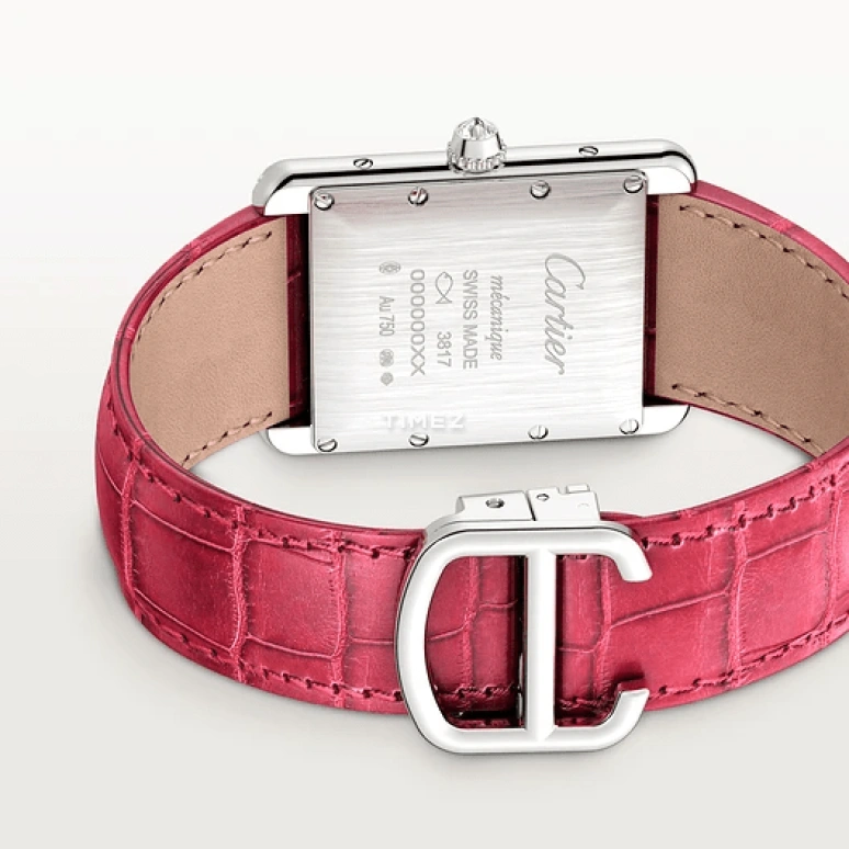 Cartier,Tank 33.70x25.50mm,33.70x25.50mm,White Gold,Silver,Handwound,In-house Caliber,Hardlex,WJTA0015