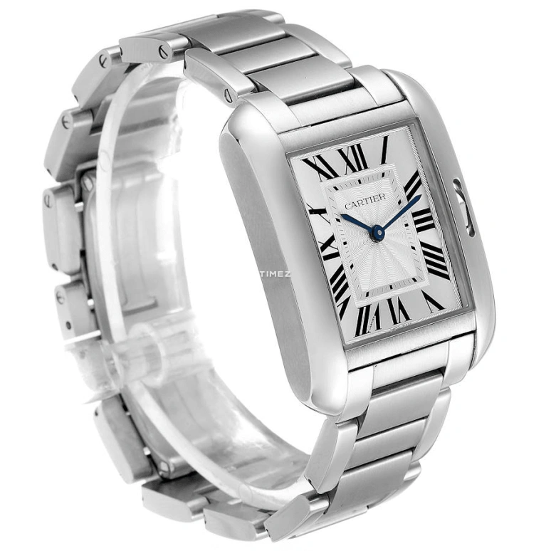 Cartier,Tank 34.70x26.20mm,34.70x26.20mm,Stainless Steel,Silver,Quartz,Sapphire,Crystal Glass,Square,W5310044