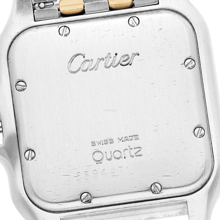 Cartier,Panthère de Cartier 26x36mm,26x36mm,Stainless Steel,Yellow Gold,Silver,Quartz,Day,Sapphire,Crystal Glass,W25028B6