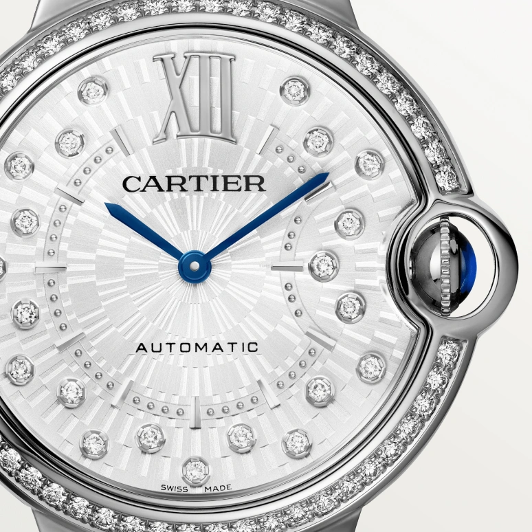 Cartier,Ballon Bleu de Cartier 36mm,36mm,Stainless Steel,Silver,Automatic,Sapphire,Crystal Glass,Round,W4BB0036