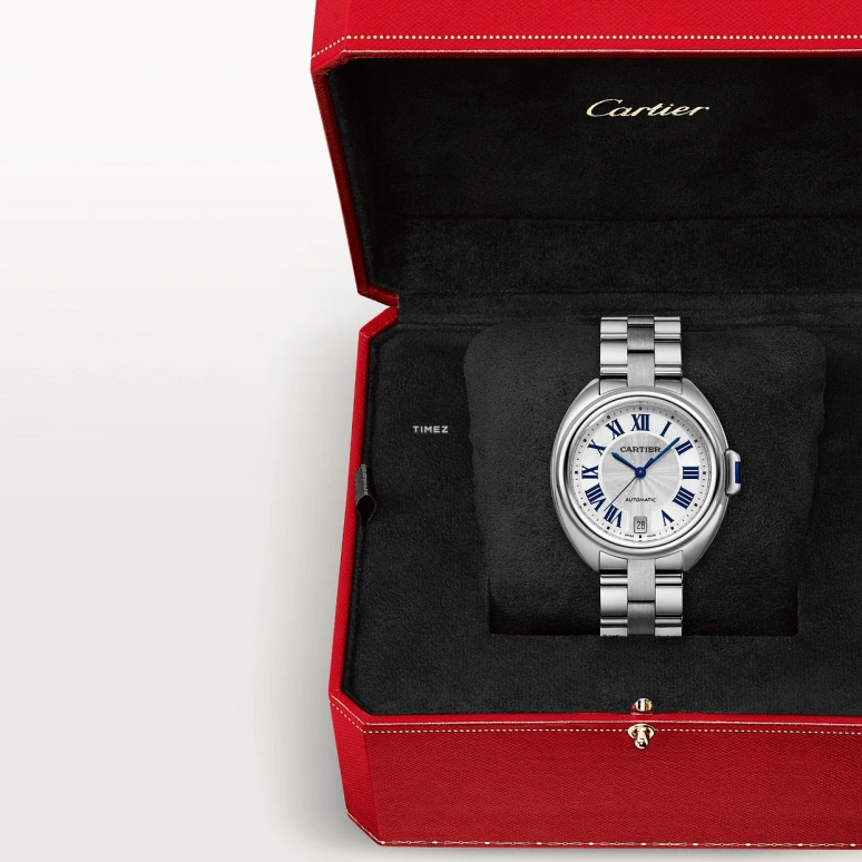 Cartier,Clé de Cartier 35mm,35mm,Stainless Steel,Silver,Automatic,Day,42hours,WSCL0006