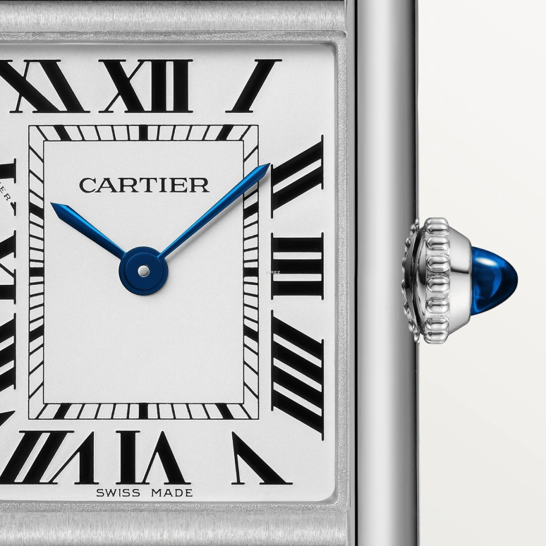 Cartier,Tank 29.50x22mm,29.50x22mm,Stainless Steel,Silver,Quartz,Sapphire,Crystal Glass,Square,WSTA0137