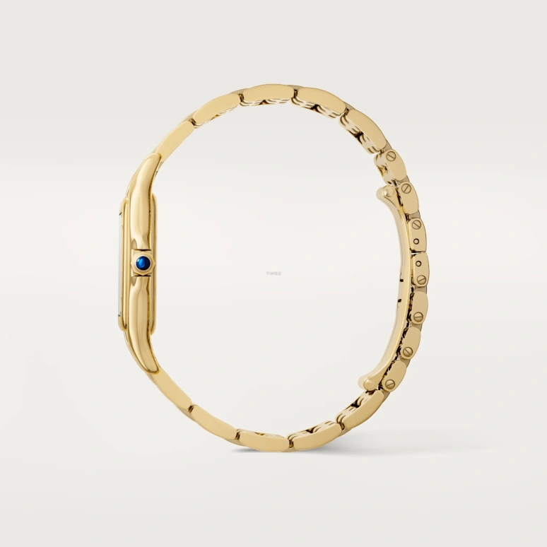 Cartier,Panthère de Cartier 31x42mm,31x42mm,Yellow Gold,Silver,Quartz,Sapphire,Crystal Glass,Square,WGPN0041