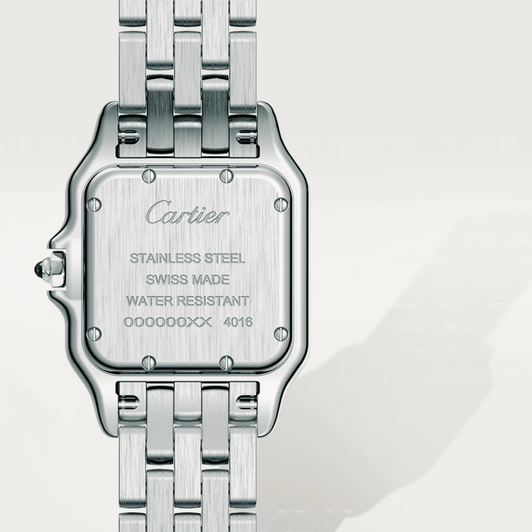Cartier,Panthère de Cartier 27x37mm,27x37mm,Stainless Steel,White,Quartz,Sapphire,Crystal Glass,Square,WSPN0007