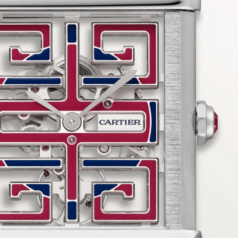 Cartier,Tank 39.50x29.20mm,39.50x29.20mm,Platinum,Skeleton,Handwound,38hours,In-house Caliber,WHTA0015