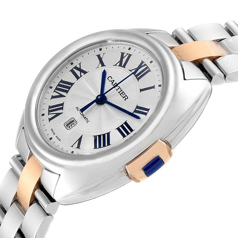 Cartier,Clé de Cartier 31mm,31mm,Stainless Steel,Silver White,Automatic,Day,42hours,W2CL0004