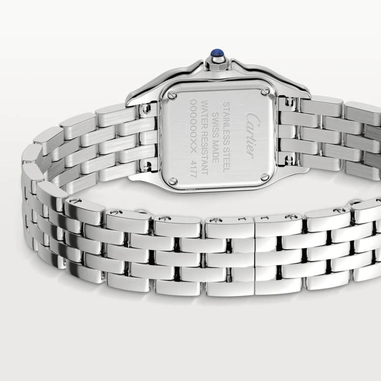 Cartier,Panthère de Cartier 23x30mm,23x30mm,Stainless Steel,Silver,Quartz,Sapphire,Crystal Glass,Square,W4PN0016