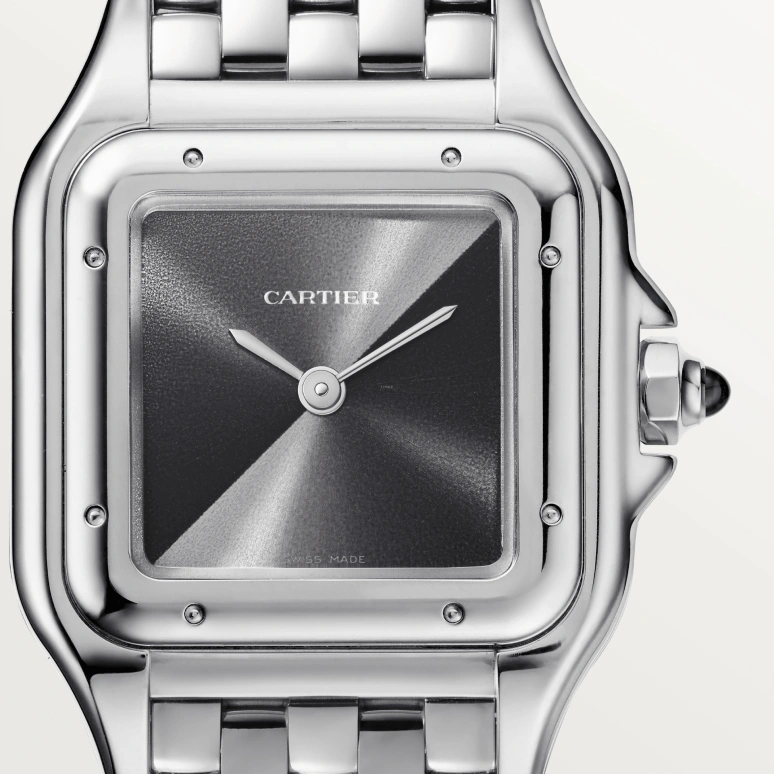 Cartier,Panthère de Cartier 22x30mm,22x30mm,Stainless Steel,Black,Gradient,Grey,Quartz,Sapphire,Crystal Glass,Square,WSPN0010