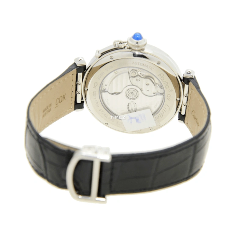 Cartier,Pasha de Cartier 32mm,32mm,Stainless Steel,Silver White,Automatic,Day,Dule Time,Big Date,W3109255