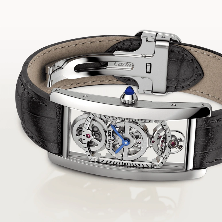 Cartier,Tank 46.30x23mm,46.30x23mm,Platinum,Silver,Handwound,60hours,In-house Caliber,Jackson Wang,WHTA0009