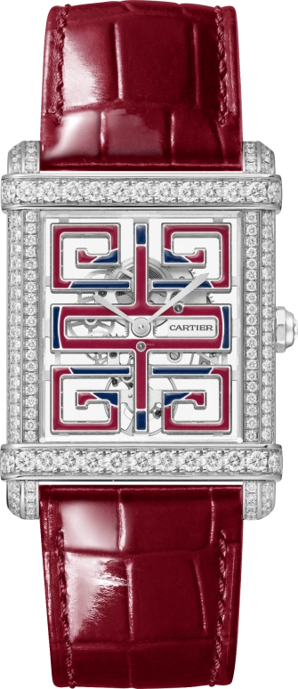 Cartier,Tank 39.50x29.20mm,39.50x29.20mm,Platinum,Skeleton,Handwound,38hours,In-house Caliber,HPI01507