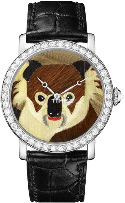 Cartier,Rotonde de Cartier 35mm,35mm,White Gold,Handwound,In-house Caliber,Sapphire,Crystal Glass,HPI00583