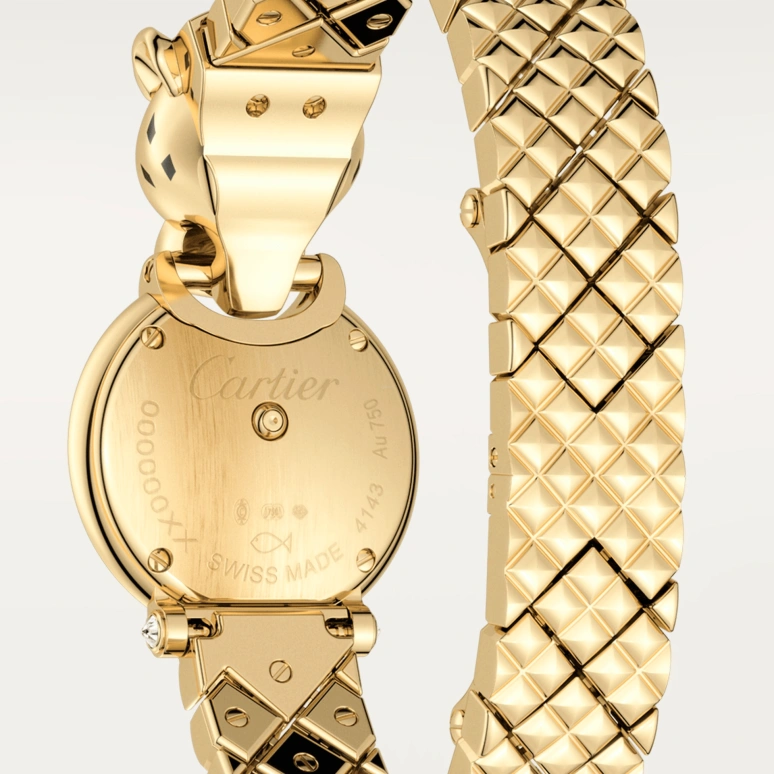Cartier,Panthère Jewelry Watches 23.60mm,23.60mm,Yellow Gold,Gold,Quartz,Sapphire,Crystal Glass,Round,HPI01380