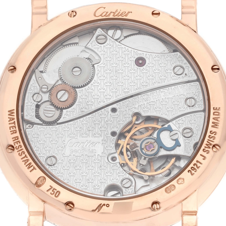 Cartier,Ronde de Cartier 35mm,35mm,Rose Gold,Silver,Handwound,Big Date,In-house Caliber,W1552751