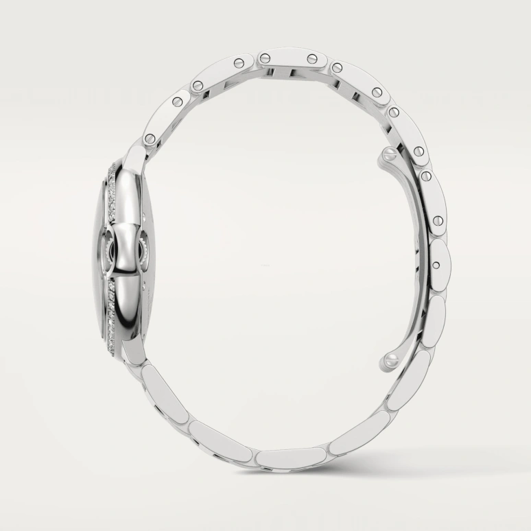 Cartier,Ballon Bleu de Cartier 33mm,33mm,Stainless Steel,Ice Blue,Automatic,Sapphire,Crystal Glass,Round,W4BB0028