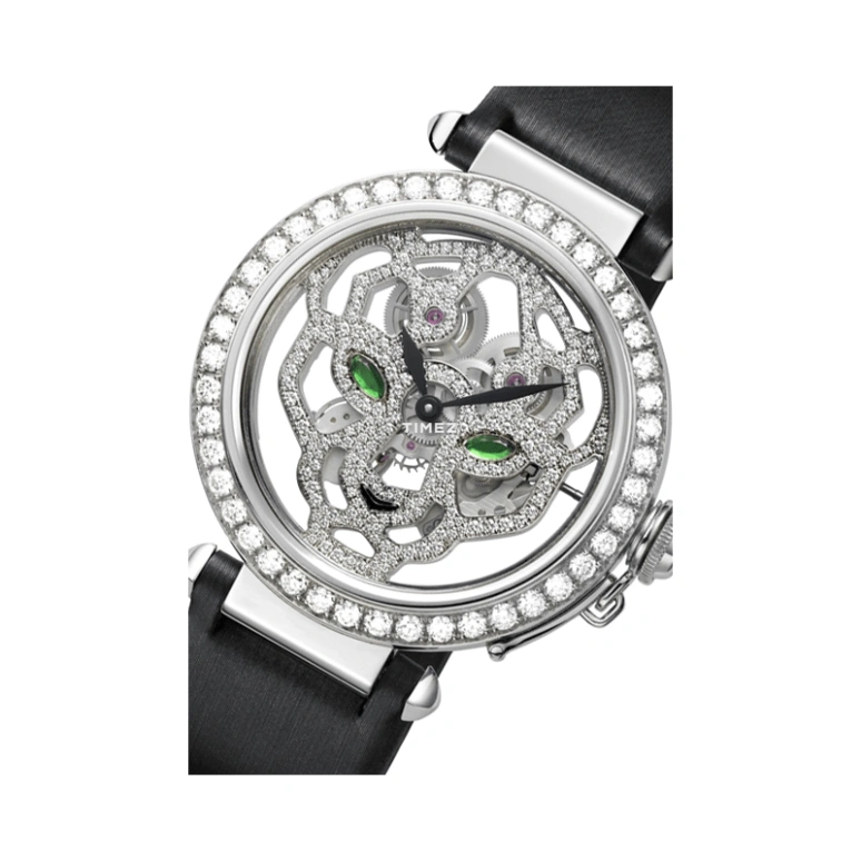 Cartier,Pasha de Cartier 42mm,42mm,White Gold,Silver,Handwound,In-house Caliber,Sapphire,Crystal Glass,HPI00365