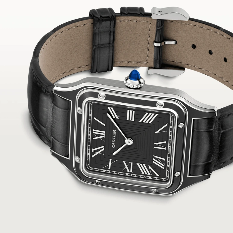 Cartier,Tank 43.50x31.40mm,43.50x31.40mm,Stainless Steel,Black,Handwound,36hours,In-house Caliber,WSSA0046