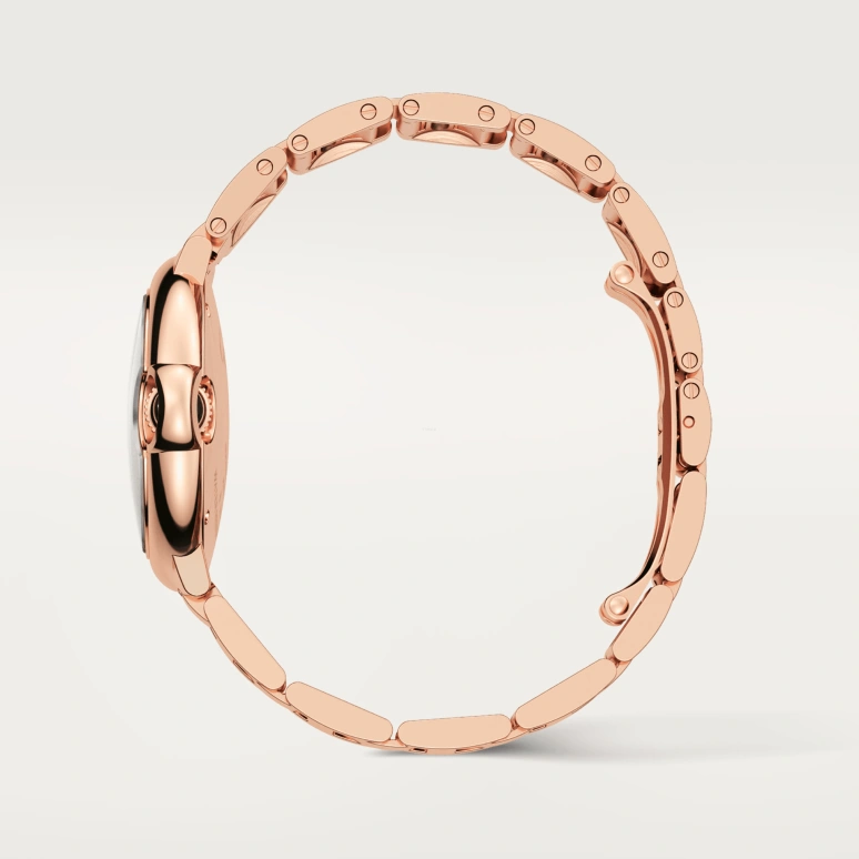 Cartier,Ballon Bleu de Cartier 33mm,33mm,Rose Gold,Silver,Automatic,Sapphire,Crystal Glass,Round,WGBB0042