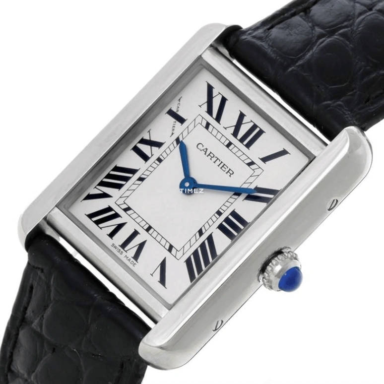 Cartier,Tank 24x30mm,24x30mm,Stainless Steel,Silver,Quartz,In-house Caliber,Sapphire,Crystal Glass,W1018255