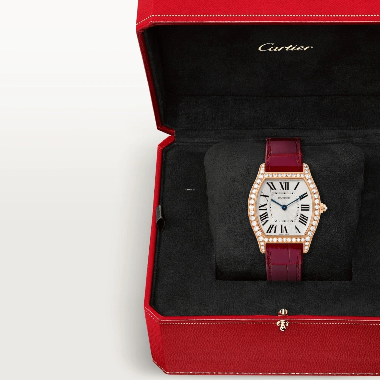 Cartier,Tortue 39x31mm,39x31mm,Rose Gold,Silver,Handwound,36hours,In-house Caliber,WA501008