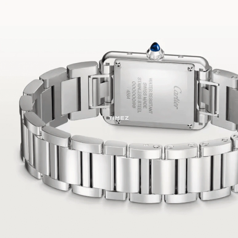 Cartier,Tank 29.50x22mm,29.50x22mm,Stainless Steel,Silver,Eco-Drive,Sapphire,Crystal Glass,Square,WSTA0121