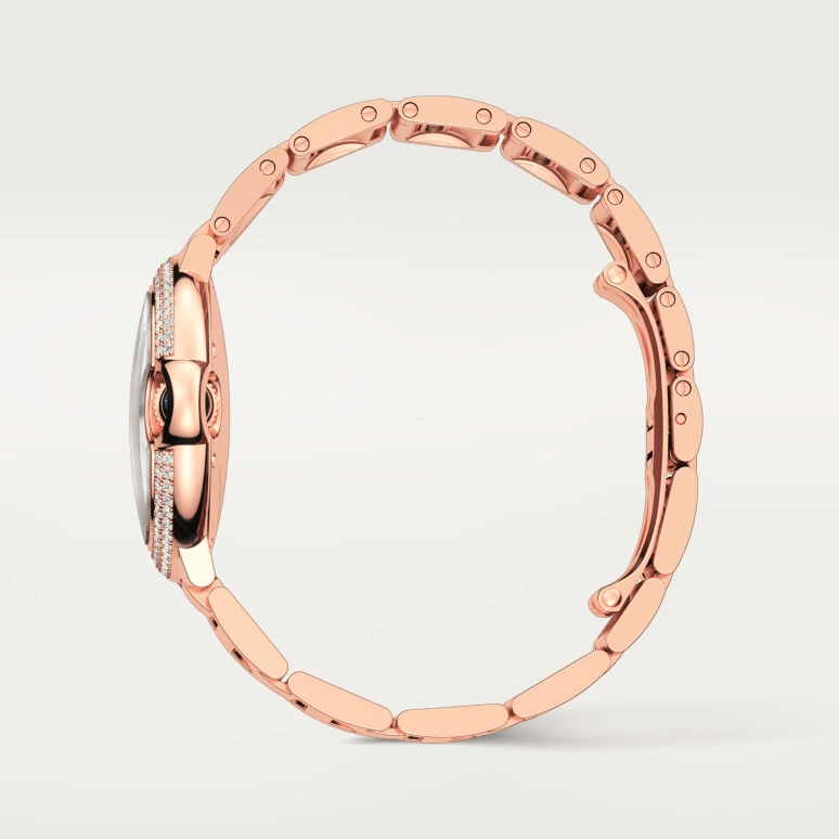 Cartier,Ballon Bleu de Cartier 33mm,33mm,Rose Gold,Silver,Automatic,Sapphire,Crystal Glass,Round,WJBB0066