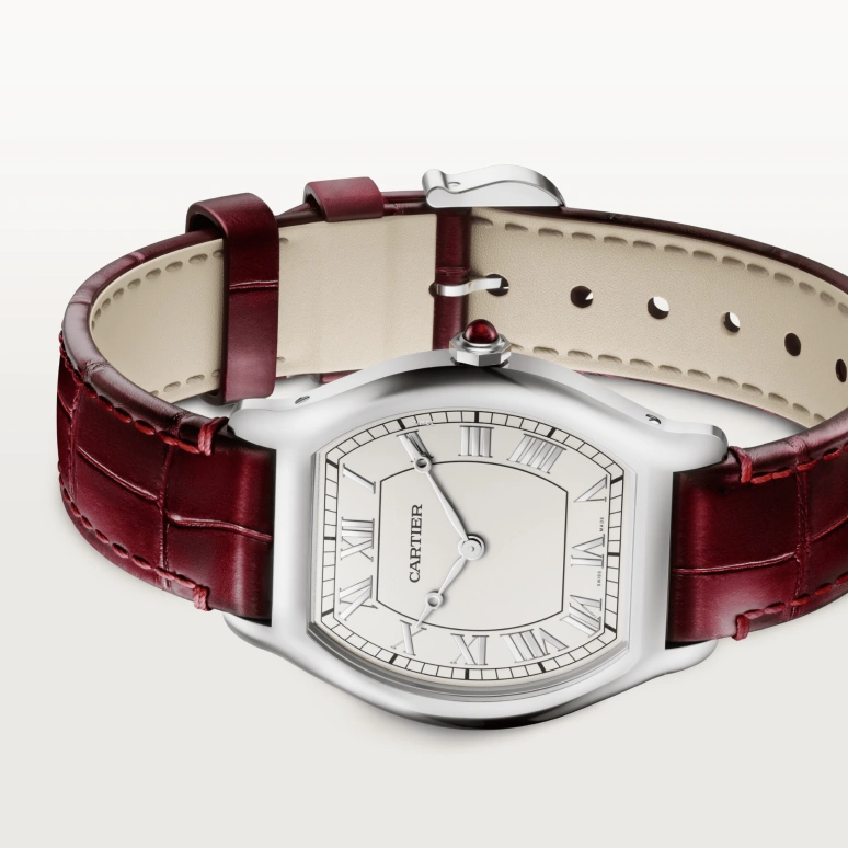 Cartier,Tortue 41.40x32.90mm,41.40x32.90mm,Platinum,Silver White,Handwound,36hours,In-house Caliber,WGTO0008
