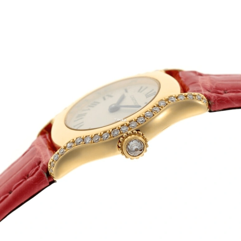Cartier,Other 20mm,20mm,Yellow Gold,White,Quartz,Sapphire,Round,WB400331