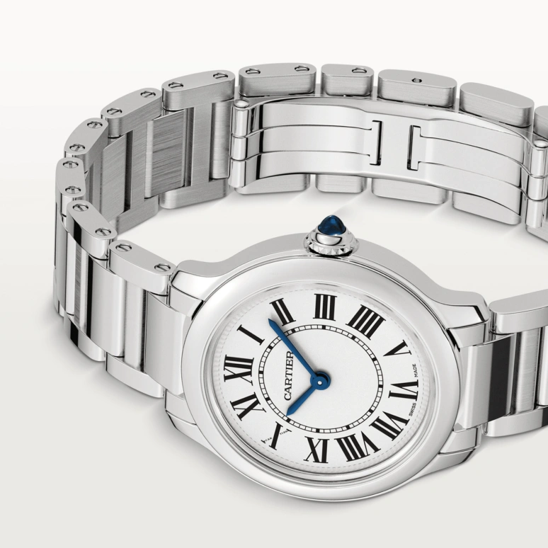 Cartier,Ronde de Cartier 29mm,29mm,Stainless Steel,Silver,Quartz,Sapphire,Crystal Glass,Round,WSRN0033