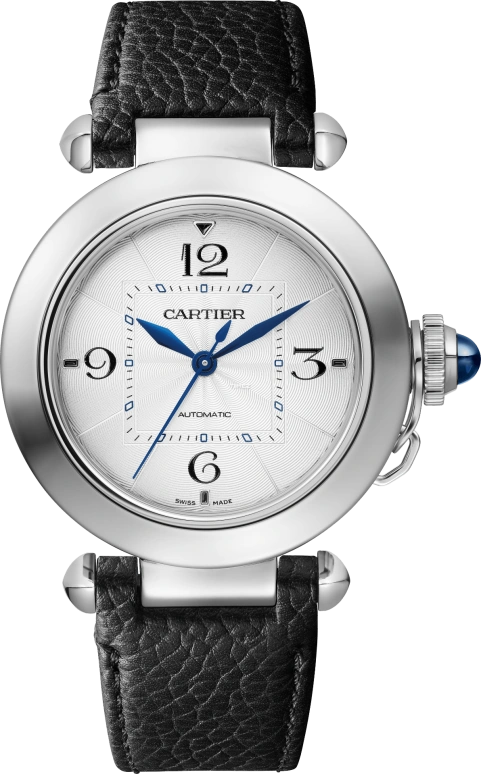 Cartier,Pasha de Cartier 35mm,35mm,Stainless Steel,Silver White,Automatic,42hours,In-house Caliber,WSPA0015