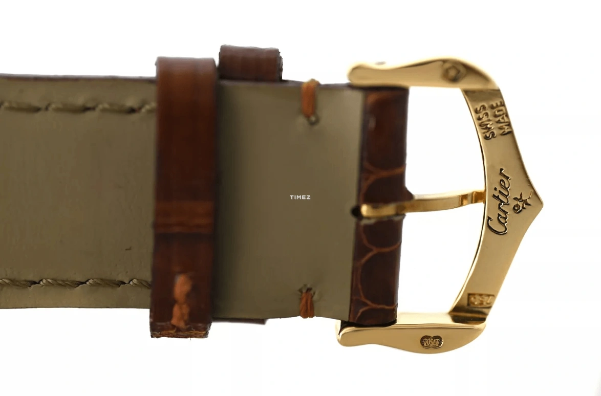 Cartier,Tank 25mm,25mm,Yellow Gold,Champagne,Quartz,Sapphire,Square,1821
