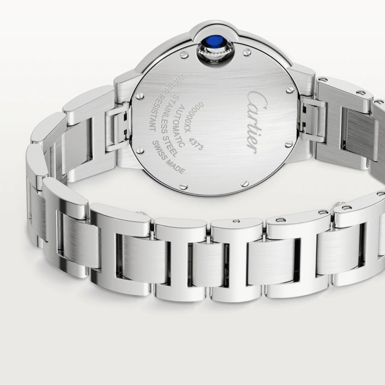 Cartier,Ballon Bleu de Cartier 33mm,33mm,Stainless Steel,Blue,Sapphire,Closed,WSBB0062