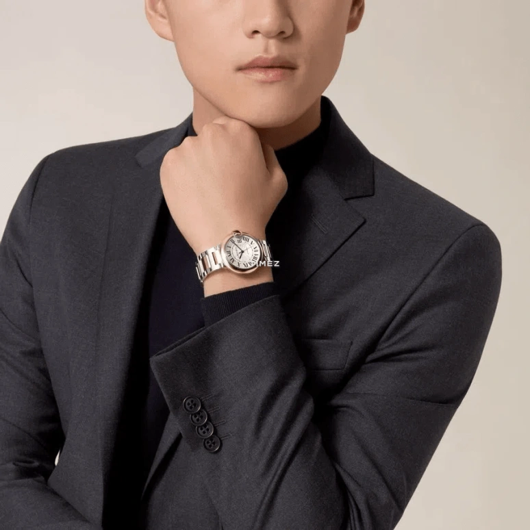 Cartier,Ballon Bleu de Cartier 36mm,36mm,Stainless Steel,Rose Gold,Silver,Automatic,Sapphire,Crystal Glass,Round,W2BB0003