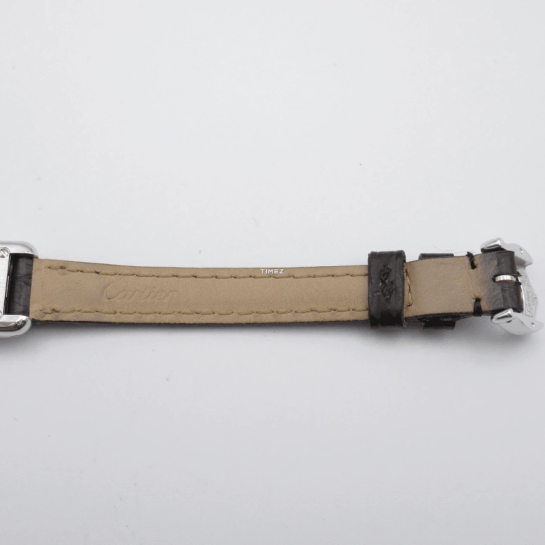 Cartier,Tank ,White Gold,Silver,Quartz,Sapphire,Crystal Glass,Square,W1540856