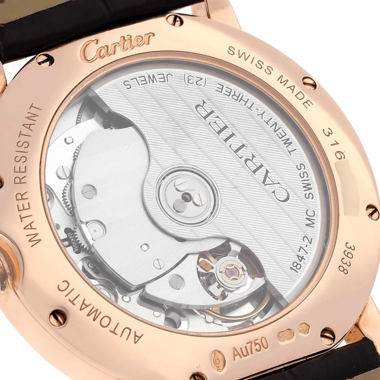 Cartier,Ronde de Cartier 36mm,36mm,Rose Gold,Silver,Automatic,42hours,In-house Caliber,WGRN0006