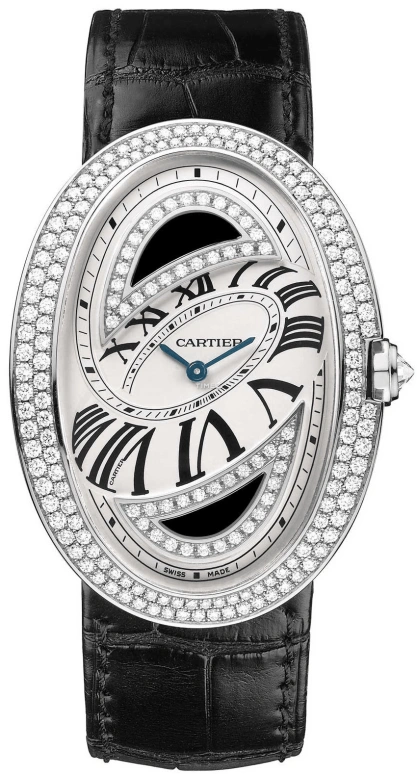 Cartier,Baignoire 44x35.13mm,44x35.13mm,White Gold,Silver,Handwound,36hours,In-house Caliber,WB520034