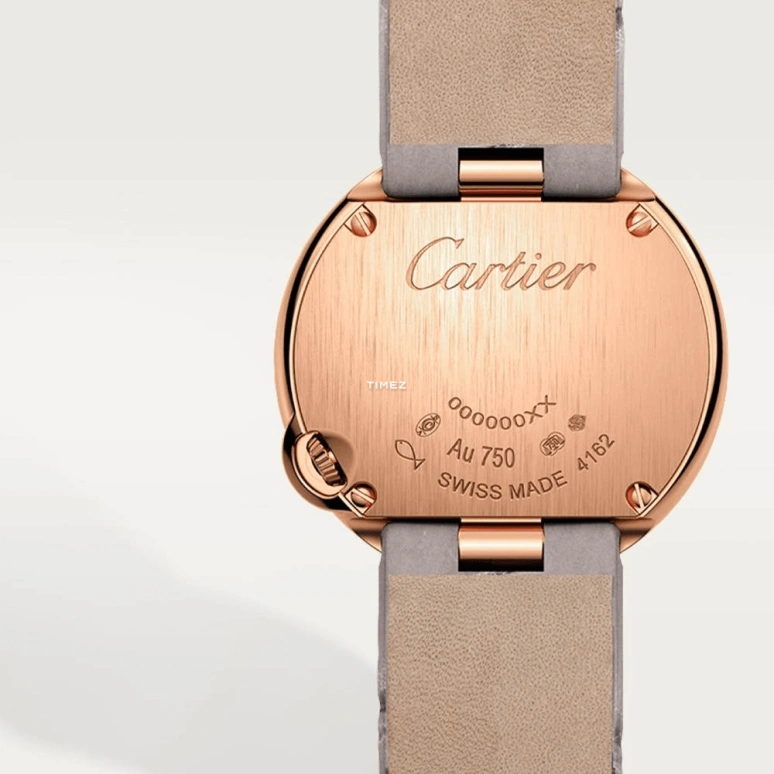 Cartier,Ballon Blanc de Cartier 26mm,26mm,Rose Gold,Silver,Quartz,Sapphire,Crystal Glass,Round,WJBL0006