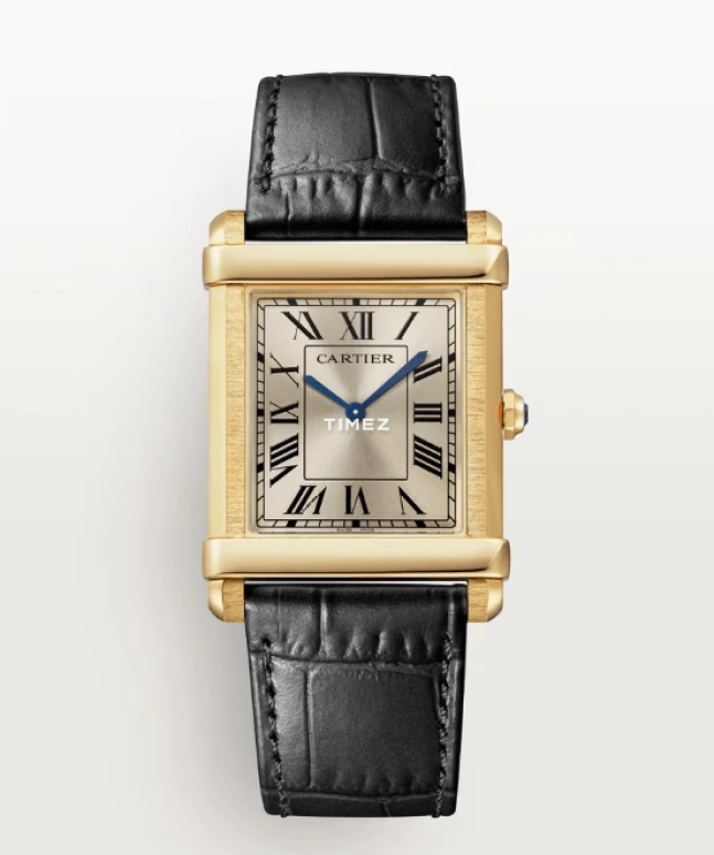 Cartier,Tank 39.49x29.20mm,39.49x29.20mm,Yellow Gold,Gold,Handwound,36hours,In-house Caliber,WGTA0088