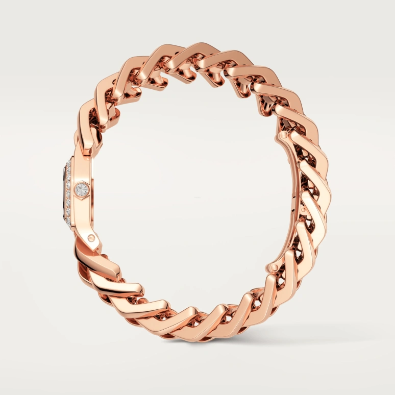 Cartier,Maillon de Cartier 31x17mm,31x17mm,Rose Gold,Silver,Quartz,Sapphire,Crystal Glass,Other,WJBJ0002